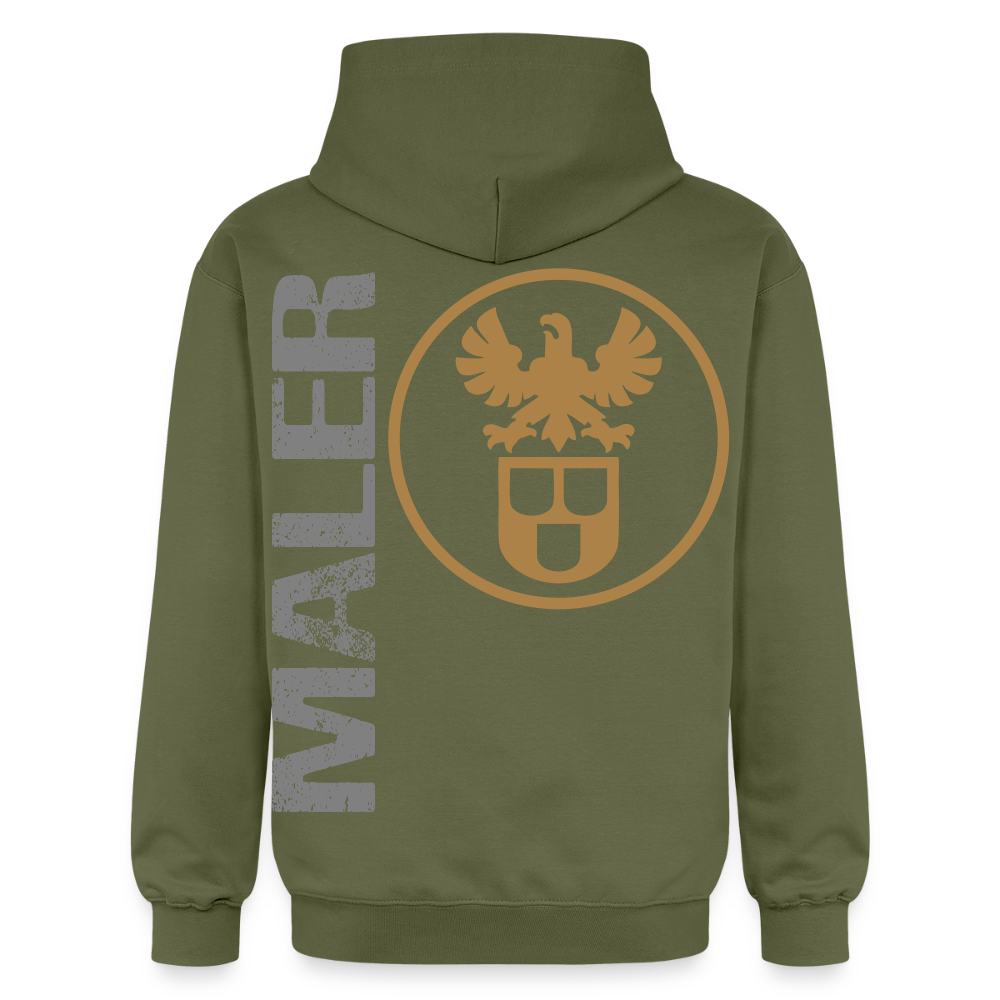 Gildan Unisex Softstyle® "Maler" Militärgrün Gildan Unisex Softstyle® Midweight Hoodie