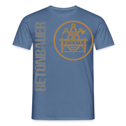 Unisex T-Shirt "Betonbauer" Taubenblau Männer T-Shirt