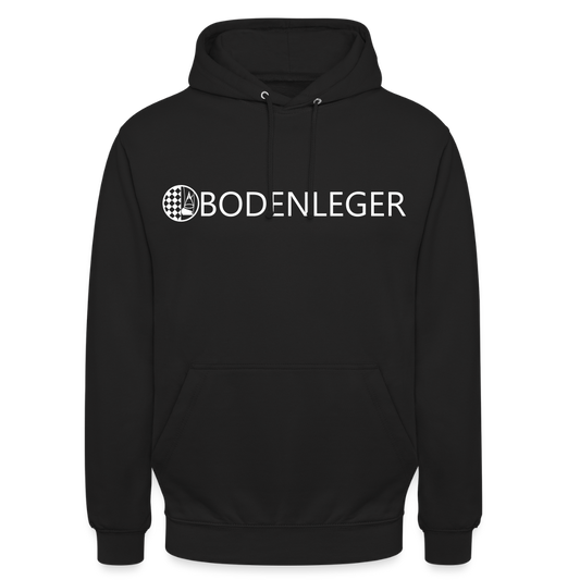 Unisex Hoodie "Bodenleger" - Schwarz