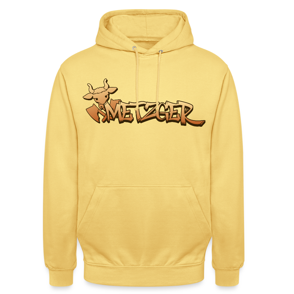 Unisex Hoodie "Metzger" Zitronengelb Unisex Hoodie