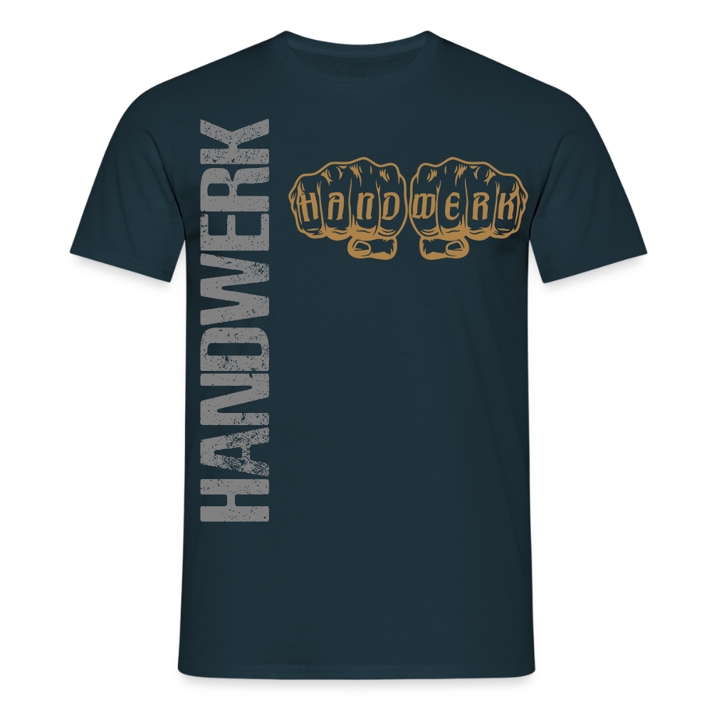 Unisex T-Shirt "Handwerk24" Navy Männer T-Shirt