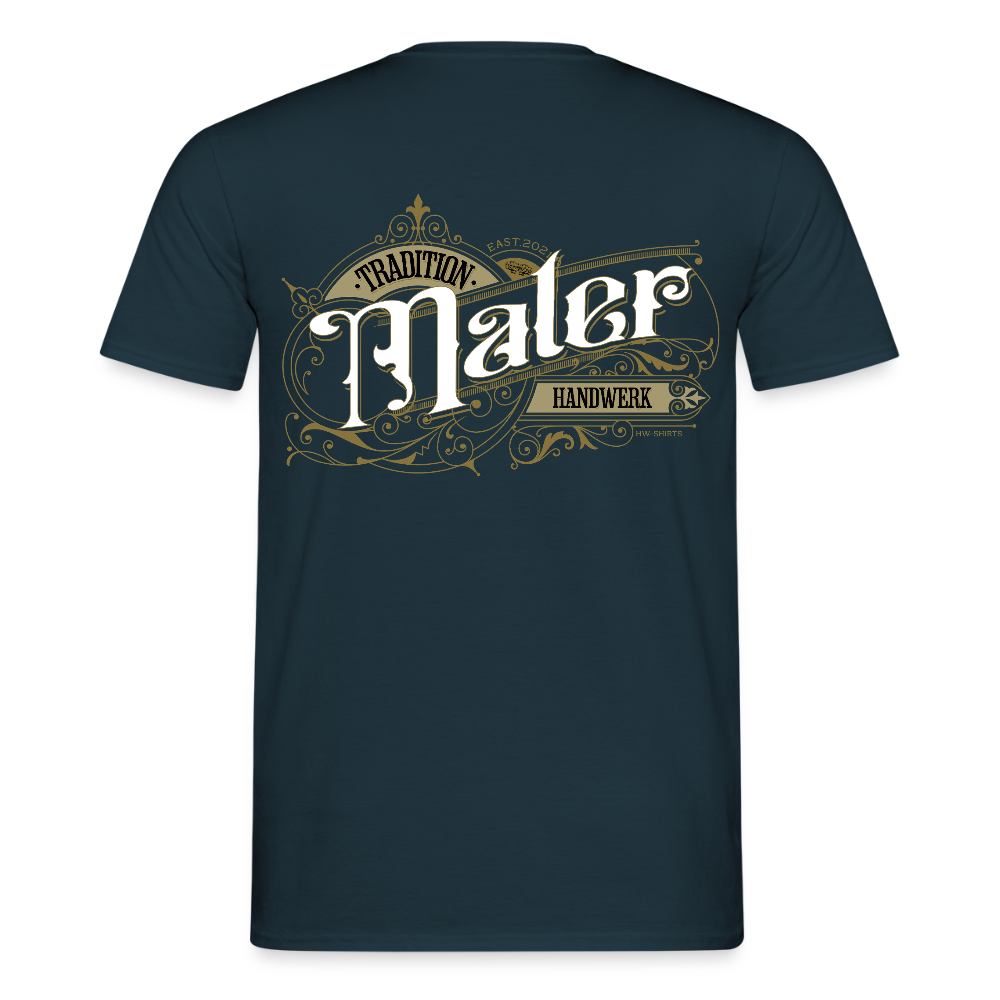 Unisex T-Shirt "Maler" Nostalgie Handwerk Navy Männer T-Shirt