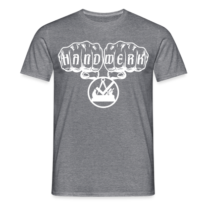 Unisex T-Shirt "Schreiner" Graphit meliert Männer T-Shirt