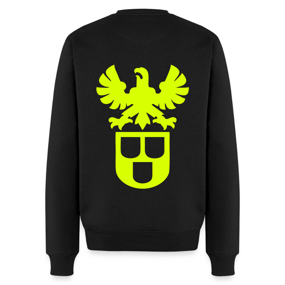 Unisex Premium Pullover "Maler" neongelb Schwarz Männer Premium Pullover