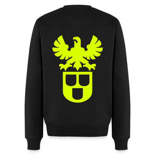 Unisex Premium Pullover "Maler" neongelb Schwarz Männer Premium Pullover