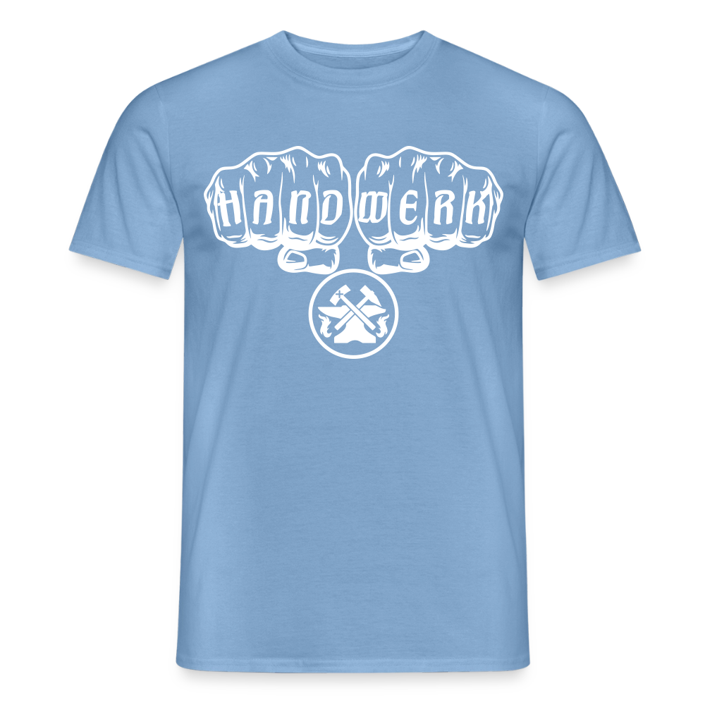 Unisex T-Shirt "Metallbauer" von Spreadconnect, schwarzes Männer T-Shirt mit Druck, weiches Material, casual Passform.