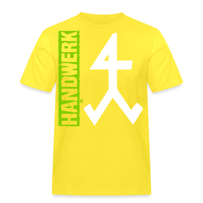 Unisex Workwear T-Shirt "Steinmetz" Gelb Männer Workwear T-Shirt