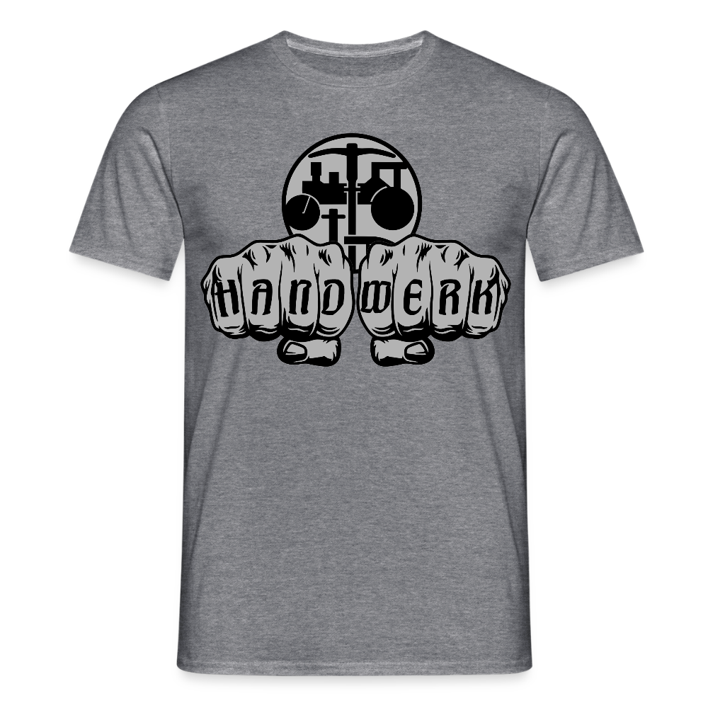 Unisex T-Shirt "Strassenbauer" Graphit meliert Männer T-Shirt