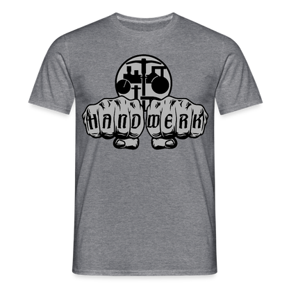 Unisex T-Shirt "Strassenbauer" Graphit meliert Männer T-Shirt