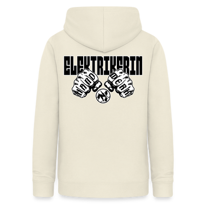 Frauen Hoodie "Elektrikerin" (beidseitig beruckt) Vanille-Milchshake Frauen Hoodie