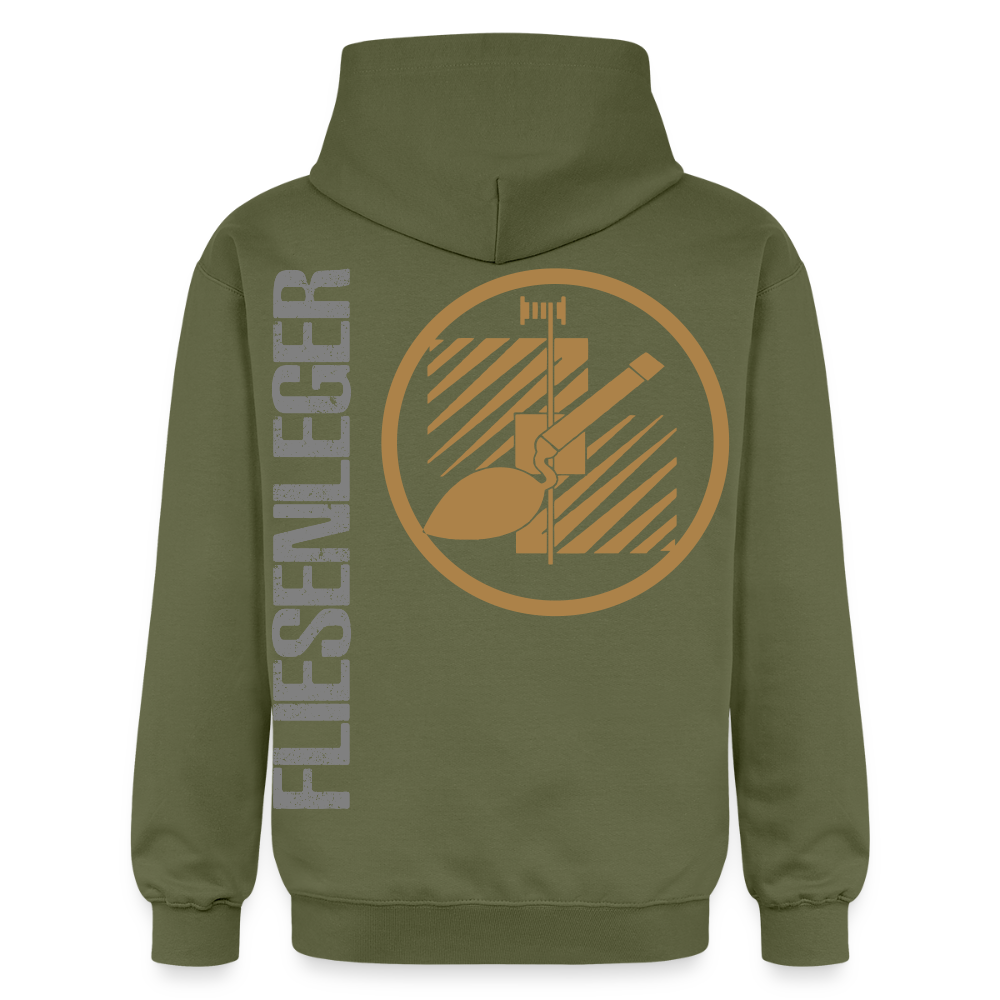 Gildan Unisex Softstyle® "Fliesenleger" Militärgrün Gildan Unisex Softstyle® Midweight Hoodie