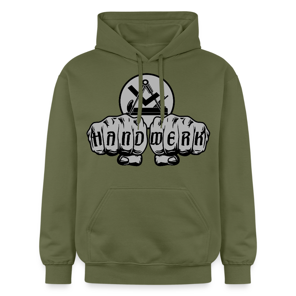 Gildan Unisex Softstyle® "Schreiner/Tischler" Militärgrün Gildan Unisex Softstyle® Midweight Hoodie