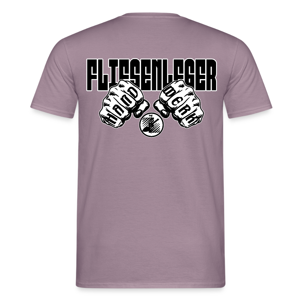 Unisex T-Shirt "Fliesenleger" Lilagrau Männer T-Shirt