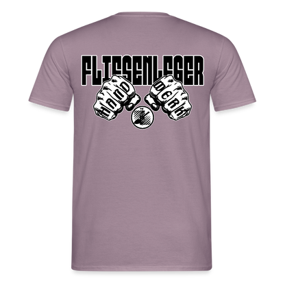 Unisex T-Shirt "Fliesenleger" Lilagrau Männer T-Shirt