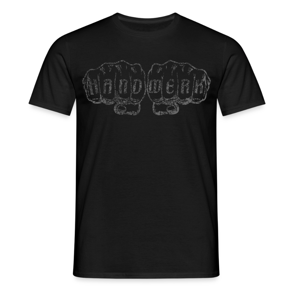 Unisex T-Shirt "Handwerk" Schwarz Männer T-Shirt