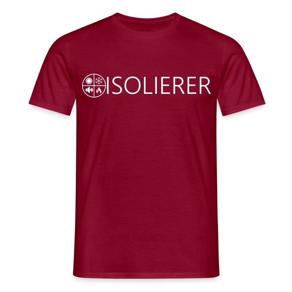 Unisex T-Shirt "Isolierer" Ziegelrot Männer T-Shirt