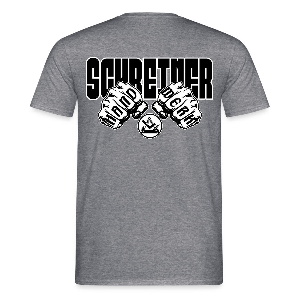 Unisex T-Shirt "Schreiner" Graphit meliert Männer T-Shirt