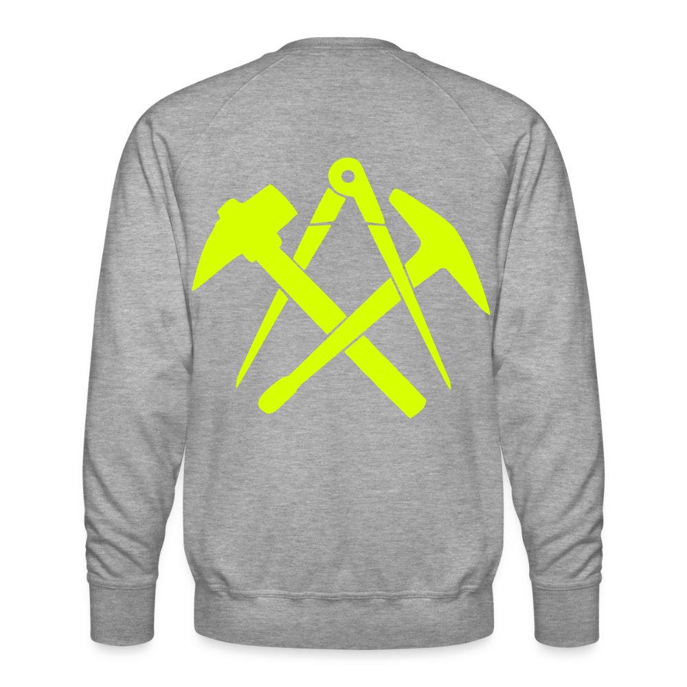 Unisex Premium Pullover "Dachdecker" neongelb Männer Premium Pullover
