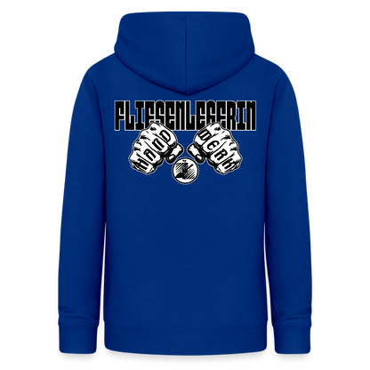 Frauen Hoodie "Fliesenlegerin" (beidseitig beruckt) Royalblau Frauen Hoodie
