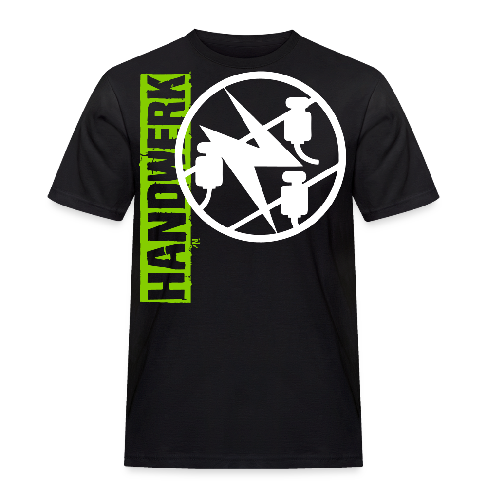 Unisex Workwear T-Shirt "Elektriker" Schwarz Männer Workwear T-Shirt