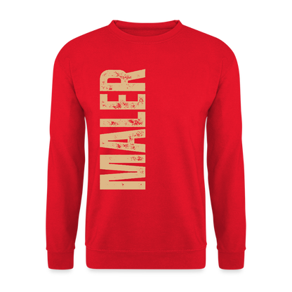 Unisex Pullover "Maler" Rot Unisex Pullover