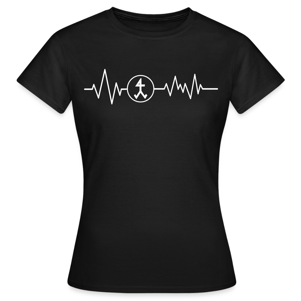 Frauen T-Shirt "Steinmetz" Schwarz Frauen T-Shirt