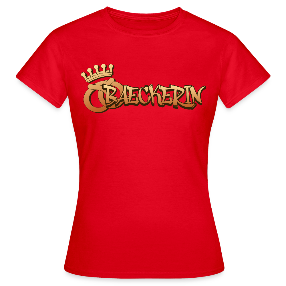 Frauen T-Shirt "Bäckerin" Rot Frauen T-Shirt