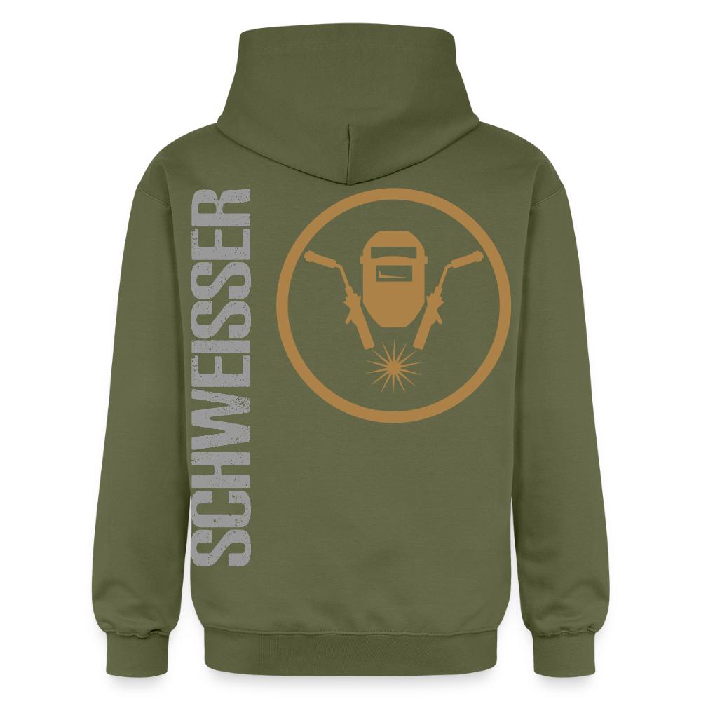 Gildan Unisex Softstyle® "Schweisser" Militärgrün Gildan Unisex Softstyle® Midweight Hoodie
