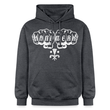 Gildan Unisex Softstyle® "Schornsteinfeger" Dunkelgrau meliert Gildan Unisex Softstyle® Midweight Hoodie