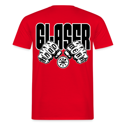 Unisex T-Shirt "Glaser" Rot Männer T-Shirt
