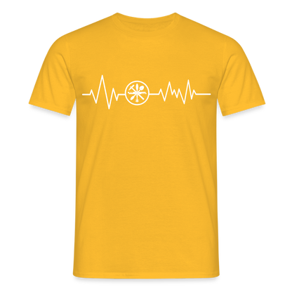 Unisex T-Shirt "Glaser" Gelb Männer T-Shirt
