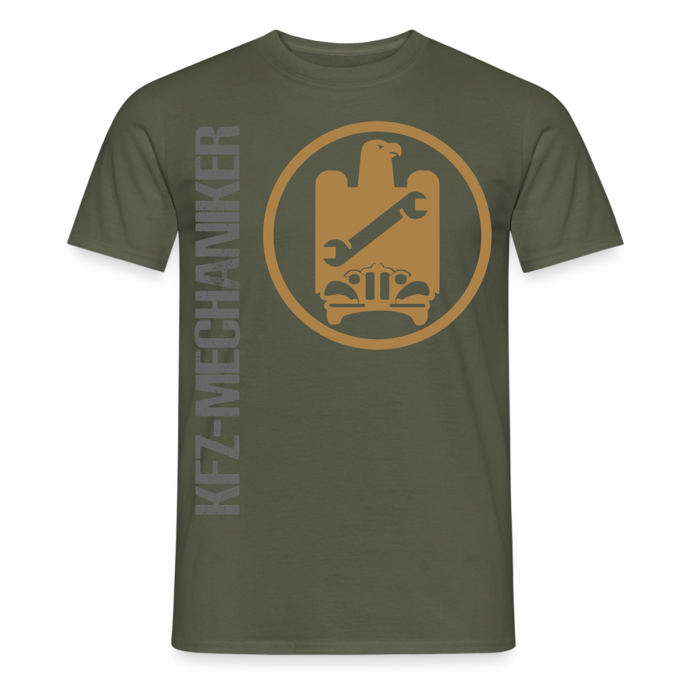 Unisex T-Shirt von Spreadconnect mit KFZ-Mechaniker-Motiv, neues Design, bequemes Männer T-Shirt aus weichem Stoff.