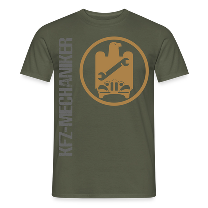 Unisex T-Shirt von Spreadconnect mit KFZ-Mechaniker-Motiv, neues Design, bequemes Männer T-Shirt aus weichem Stoff.