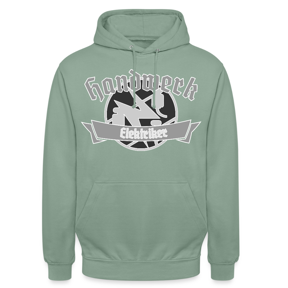 Unisex Hoodie "Elektriker" Graugrün Unisex Hoodie