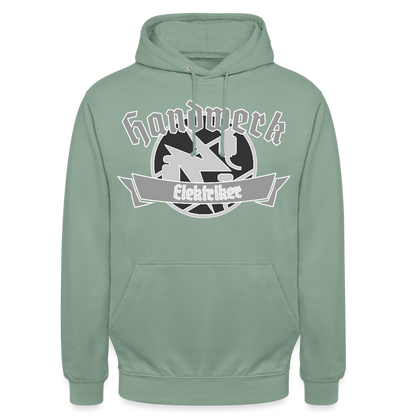 Unisex Hoodie "Elektriker" Graugrün Unisex Hoodie