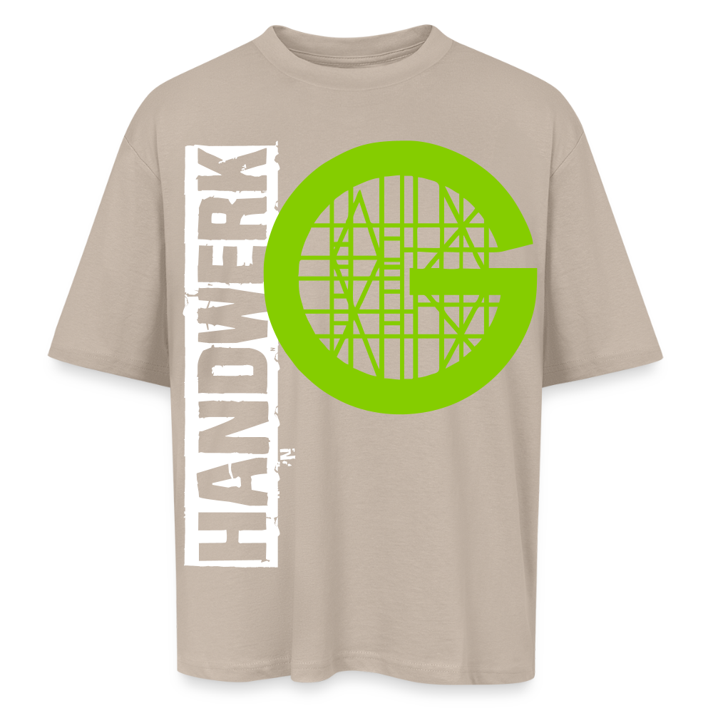 Oversized Unisex T-Shirt "Gerüstbauer" - Sahara