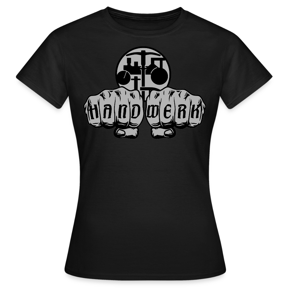 Frauen T-Shirt "Strassenbauer" Schwarz Frauen T-Shirt