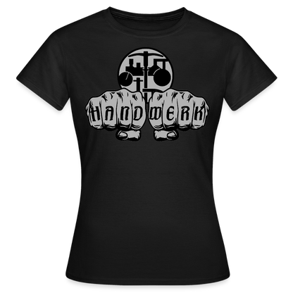 Frauen T-Shirt "Strassenbauer" Schwarz Frauen T-Shirt