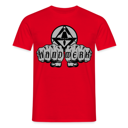 Unisex T-Shirt "Stuckateur" Rot Männer T-Shirt