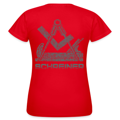 Frauen T-Shirt "Schreiner" Rot Frauen T-Shirt