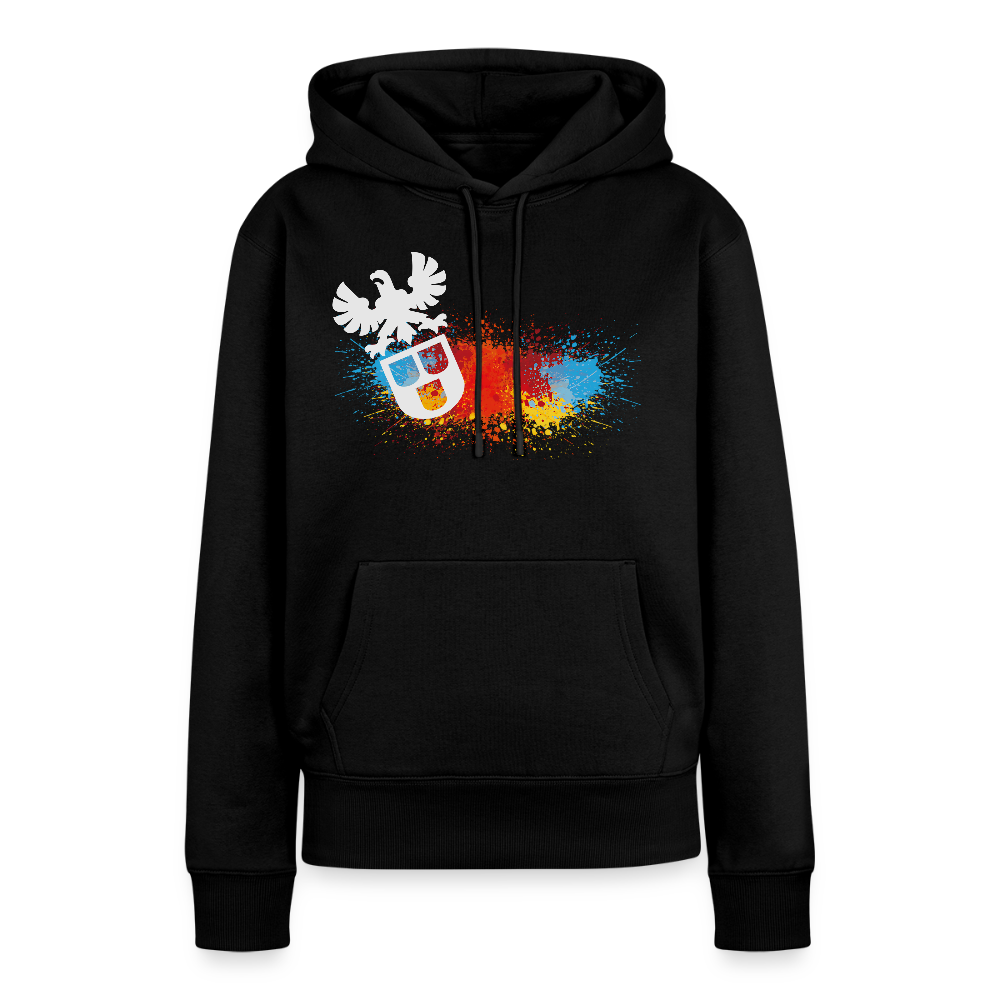 Frauen Premium Hoodie "Maler-Splash" Schwarz Frauen Premium Hoodie