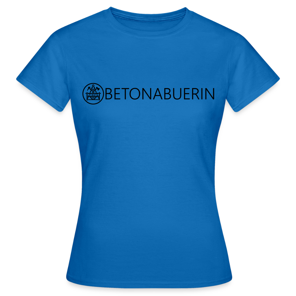 Frauen T-Shirt "Betonbauerin" Royalblau Frauen T-Shirt