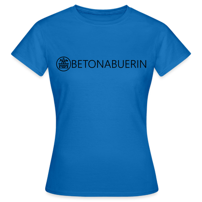 Frauen T-Shirt "Betonbauerin" Royalblau Frauen T-Shirt