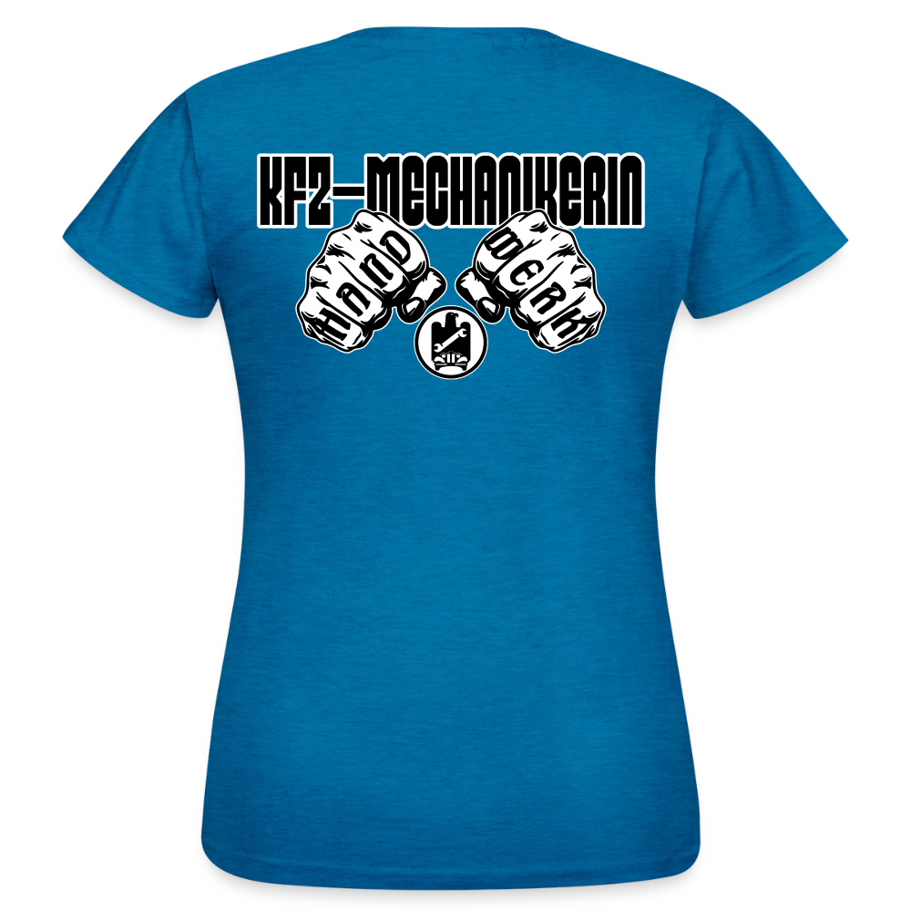 Frauen T-Shirt „KFZ-Mechanikerin“ von Spreadconnect mit Mechaniker-Design in bequemer Passform, sichtbares Produktbild