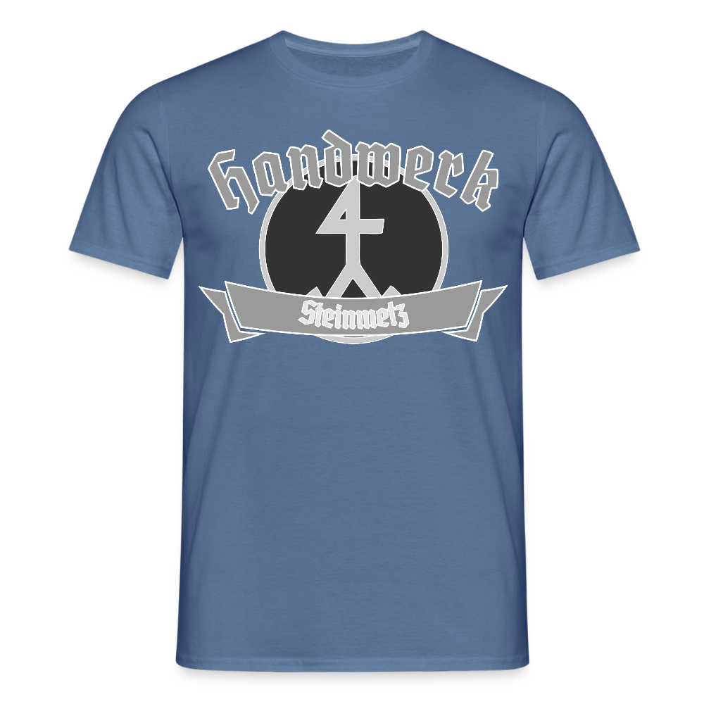 Unisex T-Shirt "Steinmetz" Taubenblau Männer T-Shirt