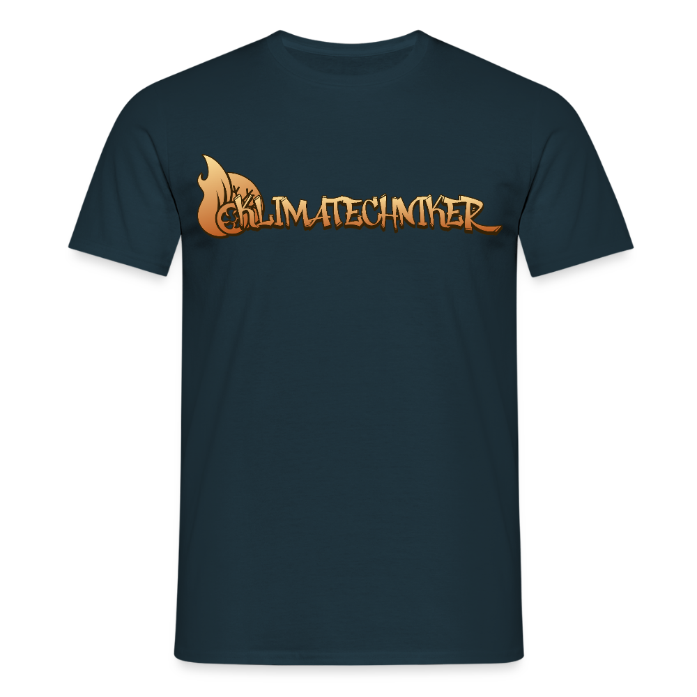 Unisex T-Shirt "Klimatechniker" Navy Männer T-Shirt