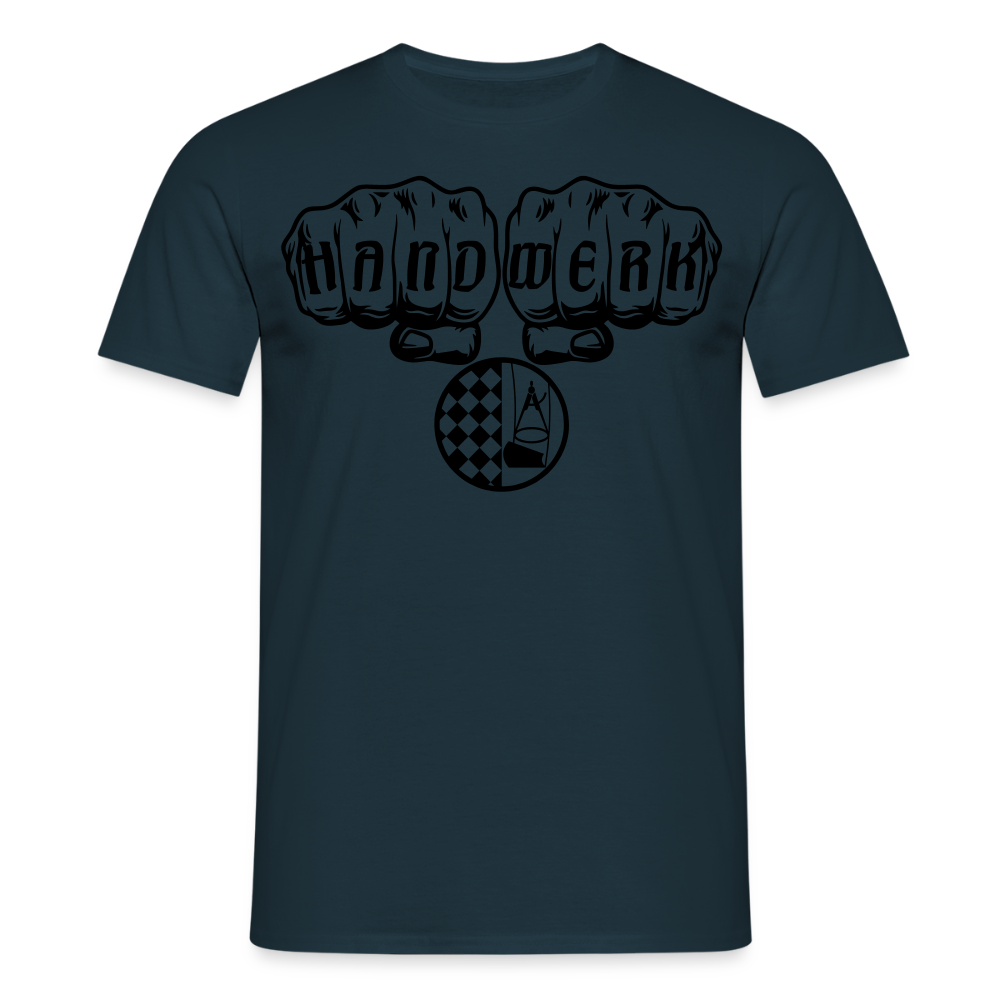 Unisex T-Shirt "Bodenleger" Navy Männer T-Shirt