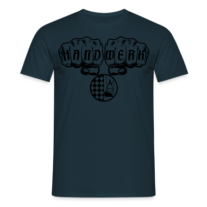 Unisex T-Shirt "Bodenleger" Navy Männer T-Shirt