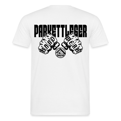 Unisex T-Shirt "Parkettleger" Weiß Männer T-Shirt