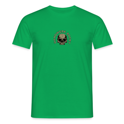 Unisex T-Shirt "Handwerk-Rockt" (beidseitig bedruckt) - Kelly Green